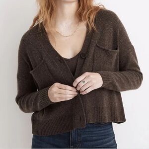 Madewell uptown cardigan wool blend bohemian preppy chic minimalist